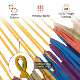 SZHLUX Double Hammock with Stand Included 450lb Capacity Steel Stand, Premium Carry Bag Included and Two Anti Roll Balance Beam SZHLUX