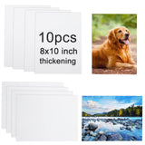 10 Pcs Sublimation Metal Photo Blanks 8"X10" X0.45mm Aluminum Photo Sign Blank Photo Metal Wall sublimation Poster Frame Blanks (White) GEKIXUTP