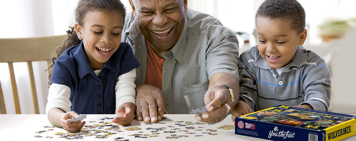 YouTheFan NCAA Michigan Wolverines Retro Series Puzzle - 500 Pieces, Team Colors, Large YouTheFan