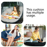 Bextile Papasan Chair Cushion Only, 52 in Cushion for Papasan, Round Leisure Papasan Seat Cushion (Black) Bextile