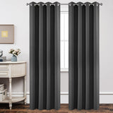 Joydeco Extra Long Curtains, Blackout Curtains 108 Inches Long 2 Panels Set, 108 Inch Curtains, Room Darkening Grommet Darpes for Living Room Bedroom Window (W52 x L108 Inch, Dark Grey) Joydeco