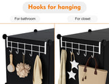 HOMIDEC Closet Organizers and Storage, 12 Cube Storage Organizer, Portable Closet Organization Clothes Shelves for Kids, Closet, Bedroom, Bathroom, Office, Black HOMIDEC
