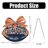 Rertcioph Football Diamond Art Hanging Kit for Adults, DIY Acrylic 5D Diamond Painting Hanging Ornament for Denver Home Wall Decor and Gift Rertcioph