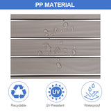 VINGLI Outdoor Chaise Lounge Chair with 5-Level Adjustable Backrest, Waterproof Outdoor Lounge Chairs 300lbs Weight Capacity, Patio Loungers Pool Lounger for Beach, Backyard, Pool (Light Taupe, 1 PCS) VINGLI