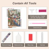 Anuver Cat Diamond Art Kits for Adults, 5D DIY Diamond Painting Kits for Beginners, Full Drill Diamond Painting Kits for Home Wall Decor, 12x16 Inch Anuver