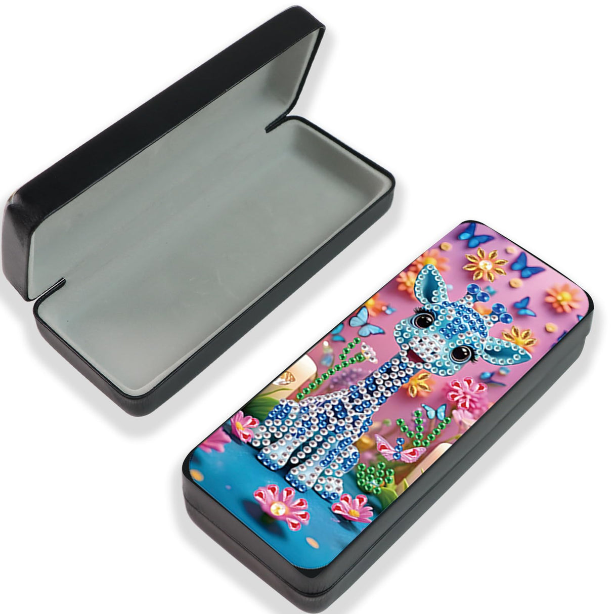 JISHSHAY Diamond Art Glasses Case Giraffe Diamond Painting Glasses Holder Gem Art Sunglasses Holder Gem Painting Sunglass Organizer Mosaic Kits for Adults Embroidery Kit Jigsaw Puzzles Eyeglass Case JISHSHAY