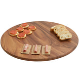 Woodard & Charles Round Lazy Susan Turntable with Stainless Steel Ball Bearing Mechanism (Brown) Woodard & Charles, LTD