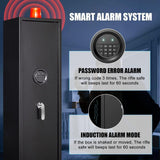 Marcree 5-6 Gun Safe for Rifles and Pistols, Gun Cabinets for Rifles and Shotguns, Long Gun Cabinet for Home with Alarm System, Gun Cabinet with Quick Access and Gun Rack Marcree