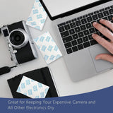 15 Pcs 20 Gram Silica Gel Packs, Transparent Desiccant, Desiccant Packets for Storage, Moisture Packs for Spices Jewelry Shoes Boxes Electronics Storage Romeda