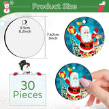3" Round Sublimation Ornament Blanks, 30 Pieces - For Christmas Tree Decor and DIY Crafts (3 inches) Billbotk