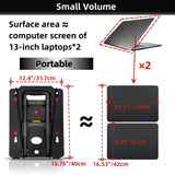 GtIiFmTe Folding Hand Truck, Lightweight Hand Truck Dolly Foldable,Luggage cart with 4 Rotate Wheels, Utility Cart with Adjustable Handle,Collapsible Dolly for Moving Travel Shopping Airport Office GtIiFmTe