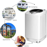 Giantex Portable Washing Machine, Full Automatic Washer and Dryer Combo, with Built-in Pump Drain 8 LBS Capacity Compact Laundry Washer Spin Dryer for Apartment RV Dorm Giantex