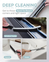 SXhyf Cleaning Brush - Hard Bristle Crevice Cleaning Brush, Multifunctional Gap Scrub Brush, Home Essentials, Bathroom Cleaner Tools for Household Use, Kitchen, Window, Faucets, Toilet, Grout, Car SXhyf