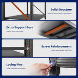 Yizosh 75" W Metal Garage Storage Shelves,8000LBS Heavy Duty 4-Shelf Adjustable Steel Organization Shelving,Utility Rack Shelf,75" W x 24" D x 70" H for Basement,Warehouse,Industrial Yizosh