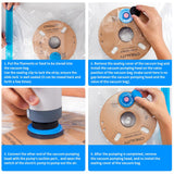 Creality 3D Printer Filament Storage Bags Filament Vacuum Bags, 8 Transparent Sealed Bags with Electric Pump Dust Proof Humidity Resistant Keeping Filament Dry, 40 x 40CM Reusable Vacuum Storage Bags Creality