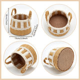 FREEBLOSS Macrame Cord Basket Weaving Craft Kit for Beginners DIY Storage Basket Storage Bins Basket Making Supplies for Adults Basket Weaving Kits for Adults FREEBLOSS