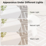 GarveeHome Round Coffee Table, Farmhouse Small Wooden Coffee Table with 3 Strong Legs, Easy Assembly, 33.5'' x 15.7'', White GarveeHome