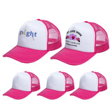 HTVRONT Sublimation Hats Trucker Hat 5PCS Red - Custom Trucker Hat Sponge for HTV Vinly, Sublimation, Embroidery, 3D Embroidery - Trucker Hats Women and Men Breathable Mesh for Parties, Travel, Gifts HTVRONT