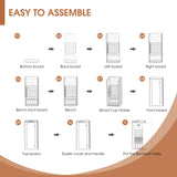 springspa Far Infrared Sauna Room, Near Zero EMF Canadian Hemlock Wood Sauna with 1800W, 9 Chromo Therapy Lights, Oxygen Ionizer, Bluetooth, LCD Control Pannel for Indoor Use, 2 Persons springspa