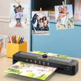 Assark Laminator Machine A3 with 50 Laminating Sheets, Laminator Thermal and Cold with Paper Trimmer Corner Rounder, High-Speed Jam-Free, Low-Noise 13-Inch Laminating Machine Assark