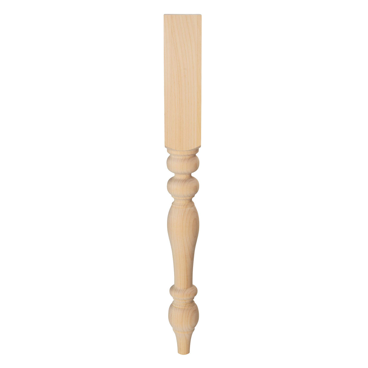 CAROLINA LEG CO. Slim Chunky Pine Island Table Legs - Solid Wood - Country Style - Dimensions: 3.5" x 34.5" CAROLINA LEG CO.