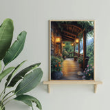 Diamond Art Kits for Adults Beginner- Garden DIY Modern Diamond Painting Kits 5D Diamond Dots Gem Art Crafts with Tools Round Full Drill Funny Crafts for Home Wall Decor&Gift 12x16inch Fairyland JinWenn
