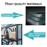 Wall Mounted Wine Rack, Hanging Metal Round Wine Rack Cabinet, Multifunctional Storage Rack, Vintage Style Wine Bottle Shelf, with Wine Glass Holder, for Home Restaurant Bars (140cm/55.1in) Hrwug