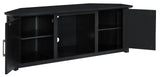 Crosley Furniture Camden Corner TV Stand for 65+ inch TVs, Entertainment Center with Storage Shelves, Black Crosley Furniture