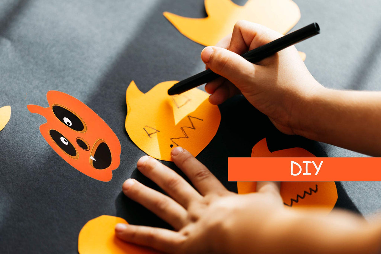 32 PCS Halloween Foam Pumpkin Craft Kit and Pumpkin Stickers for Halloween Kids DIY Craft Party Trick or Treat Party Favors Decorations (Cute Pumpkin) Taocco