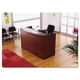 Alera ALE Valencia Series Reception Desk w/Counter,71w x 35 1/2d x 42 1/2h, Mahogany Alera