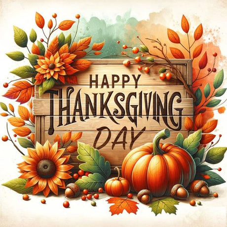 Fall Diamond Painting Kits for Adults,Thanksgiving Day Diamond Art Kits for Adults Beginner Round Full Drills,Pumpkin and Sunflowers Picture Diamond Dots for Holiday Gifts and Wall Decor 14X14 Inch MjhRcll