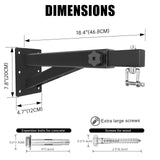 VivaZen Heavy Bag Wall Mount, Adjustable Wall Mount Punching Bag Hanger,Heavy-Duty Wall Bracket, Thickened Steel Plate and Stainless Steel kit for Home Gym Indoor Outdoor (900 LB Capacity) VivaZen