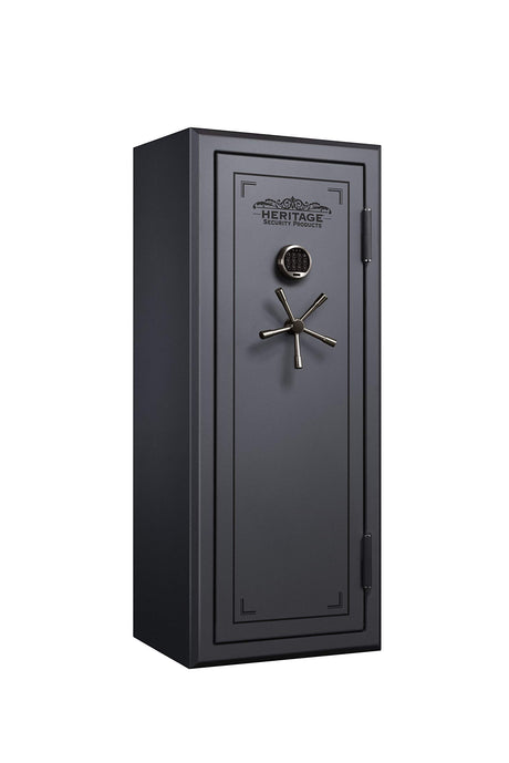 Heritage Security Products 24-Gun Fireproof and Waterproof Safe with Electronic Lock, Dark Silver 24ESSH Heritage Security Products