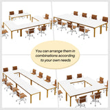 Tribesigns 6.5FT Conference Table, 78.7 Inche Rectangle Meeting Seminar Table, Large Business Tables for 6-8 People (Only Table) Tribesigns