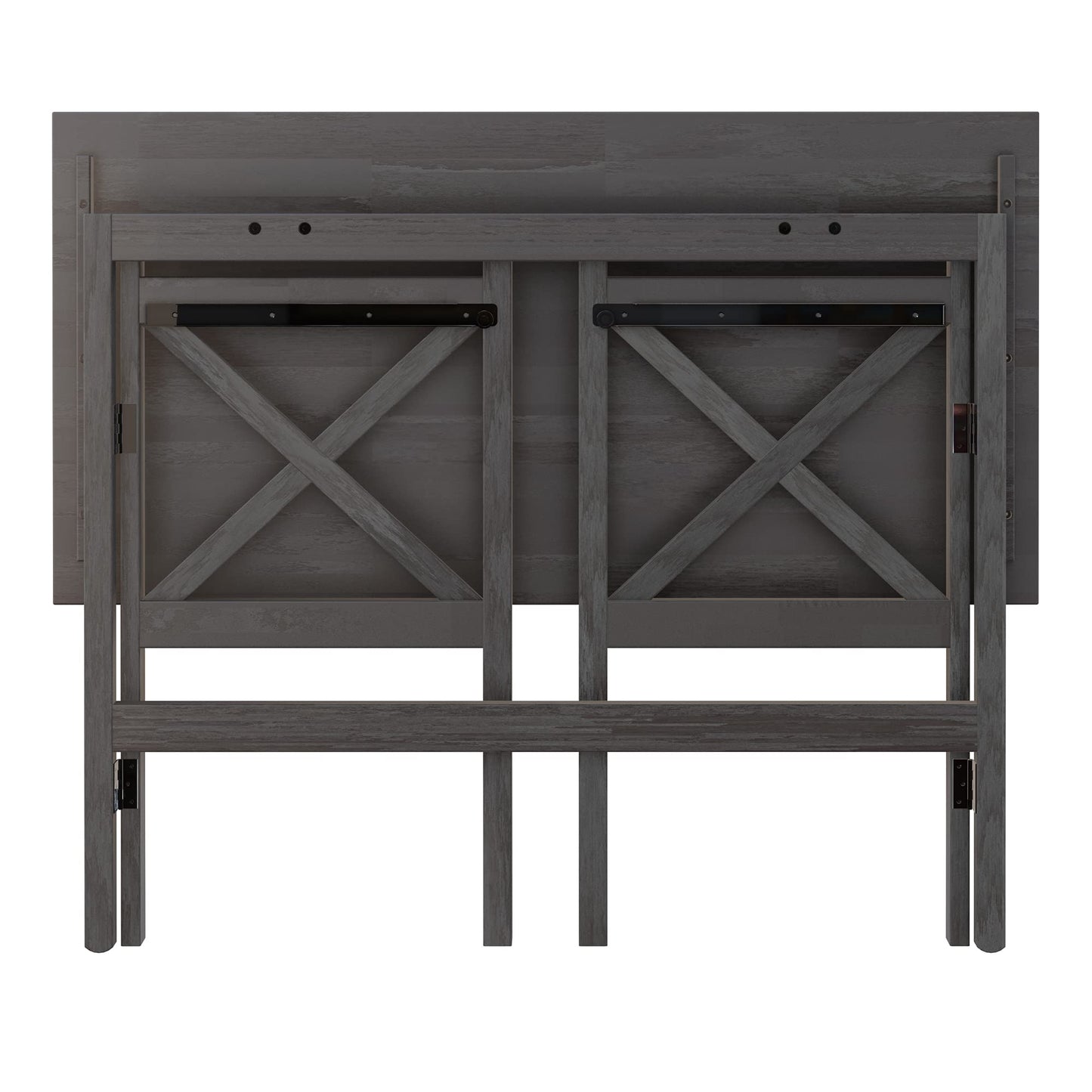 Winsome Wood Xander Computer Desk, Oyster Gray - WoodArtSupply