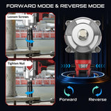 SundpeyPRO Cordless Impact Wrench 960Ft-lbs - 1300N·m High Torque Impact Wrench - 21V 2600RPM Brushless Power Impact Gun with 2 × 4.0Ah Battery 6 Sockets & Charger & Carry Case for Car Tire Truck DIY SundpeyPRO