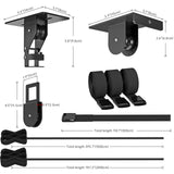 TRUSOON 2025 Upgrade Cargo Box Garage Pulley System, Garage Ceiling Hoist Heavy-Duty Holds up to 150 lbs Capacity, Fit 10-14 Foot Ceilings, Black TRUSOON