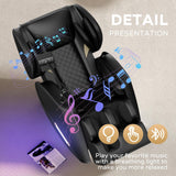 Full Body Massage Chair with Zero Gravity, Massage Chair Recliner with Heating, Airbags, Foot Roller, Touch Screen, Bluetooth Speaker BILITOK