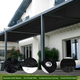 LOVE STORY 90% Sun Shade Cloth Black Mesh Tarp with Grommets 6.5 x 20FT Shade Cover for Greenhouse Patio Canopy Garden Pergola Dog House Chicken Coop LOVE STORY