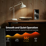 Agilestic L Shaped Standing Desk Adjustable Height, Electric Corner Standing Desk, 63 x 55 inch Sit Stand Computer Table with Splice Board, Dark Wlalnut Agilestic