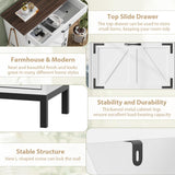 Shoe Cabinet Storage for Entryway Hidden Shoes Storage Cabinet with 2 Flip Drawers, Farmhouse Narrow Shoe Rack Cabinet Slim Free Standing Shoe Organizer Cabinet for Door Entry, Foyer, Hallway, White Jocoevol