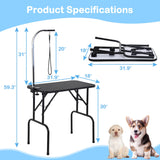 Dog Grooming Table for Dogs at Home, Dog Grooming Harness Pet Grooming Table Dog Grooming Table for Large Dogs Small Dog Grooming Tables Arm for Small Dogs Dog Washing Station Dog Grooming Sling Stand Capacmkseh