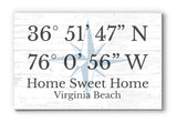 GPS Sign Personalized Location Custom Coordinates Beach House or Lake Home Address Latitude Longitude Wall Art Decor - Solid Wood - 16.5" x 10.5" (Compass GPS Sign) Broad Bay