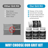 3LB Rock Tumbler Grit and Polish Refill Set, 4-Step Professional Polish Rock Tumbler Grit to Unlock Stunning Polished Stones. Ideal for National Geographic, KomeStone, and Other Polishers and Tumblers LARICEO