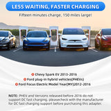 SubSun NACS to CCS Adapter,Tesla Charger Adapter for EV Charging at Tesla Supercharger Stations,Fast DC Charging Tesla to CCS Adapter for Ford,Rivian,GM,Volvo and Polestar EVs SubSun