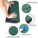 MYOYAY 4 Pack Interlocking Tiles 20"x20"x1" Heavy Duty Rubber Tile Green Non-Slip Flooring Mat for Playground Park Gym Indoor and Outdoor, Cover 11.12 Sq.FT MYOYAY