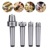 4 Pcs Lathe Drive Center Set, Heavy Duty Bearing, Lathe Live and Drive Center Set, MT2 Wood Lathe Live Center Drive Spur Cup Set with Extra Tips for Wood and Metal Processing Lathe Generic
