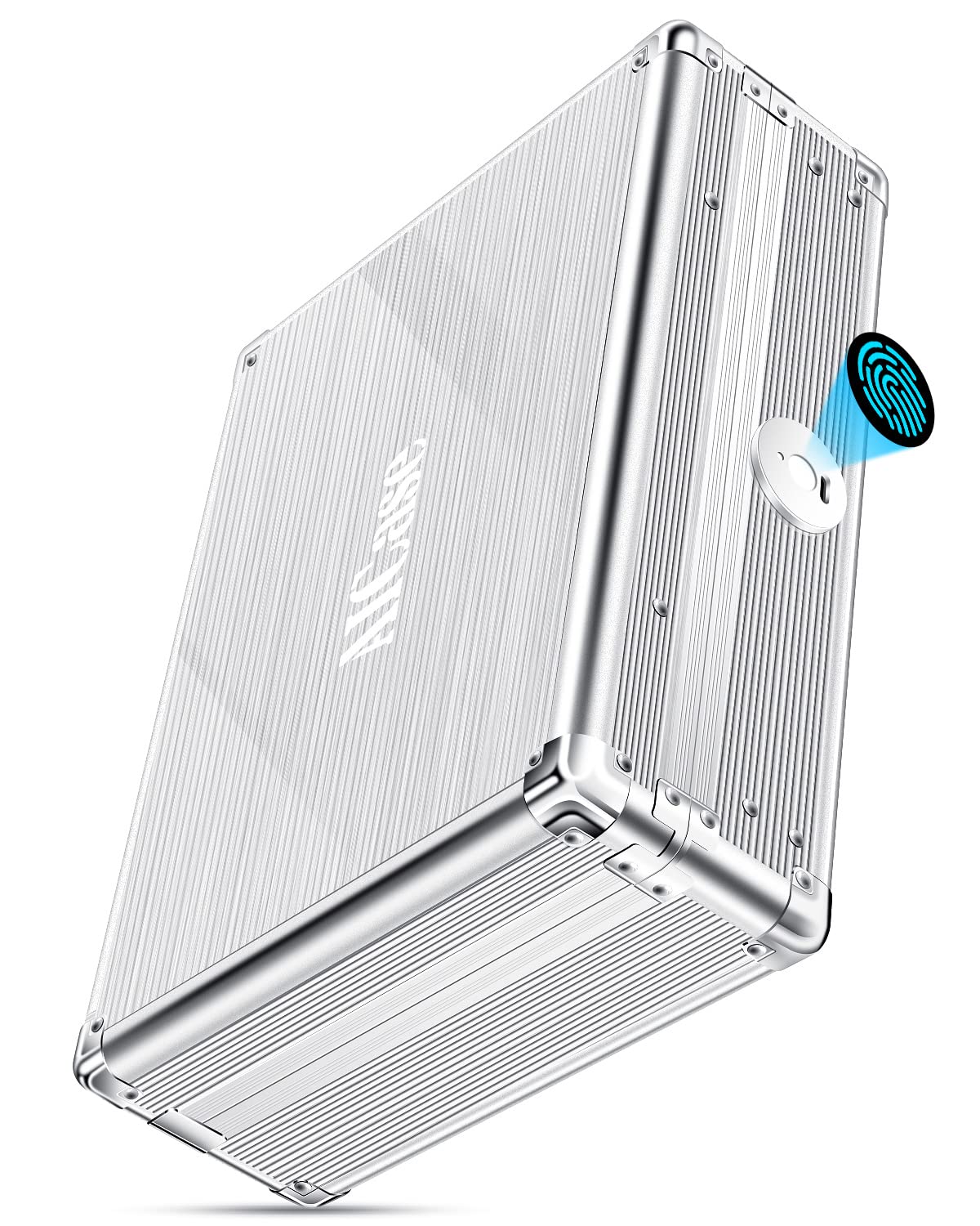 AICase Gun Safe for Pistols,Quick-Access Pistol Safe for Multiple Handguns with Biometric Fingerprint Lock/Morse Code, Smart Handgun Safe Gun Lock Box for Home Bedside Nightstand Car_1 AICase