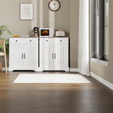 GarveeHome 29.5" Sideboard Buffet Cabinet with Storage, Wooden Kitchen Storage Cabinet with Adjustable Shelf, Modern Coffee Bar Buffet Table for Living Room Entryway Dining Room GarveeHome