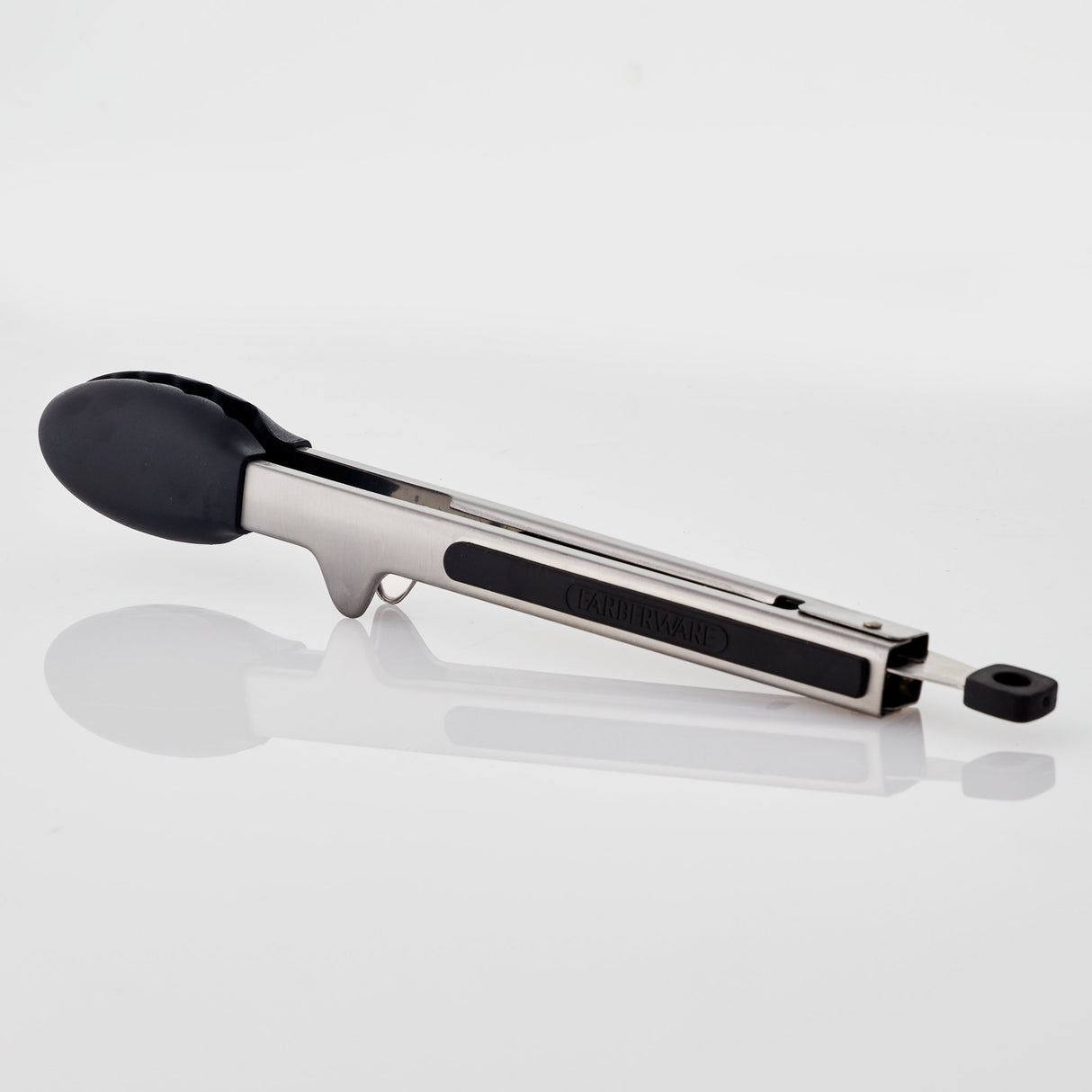 Farberware 5216358 Professional Stainless Steel and Heat Resistant Nylon Locking Kitchen Tongs with Silicone Tips, 12-Inch Farberware